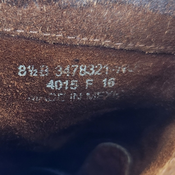 Frye "Cara Short" Suede Leather Ankle Boots Wood Brown | Women's Size 8.5 B - Picture 10 of 12